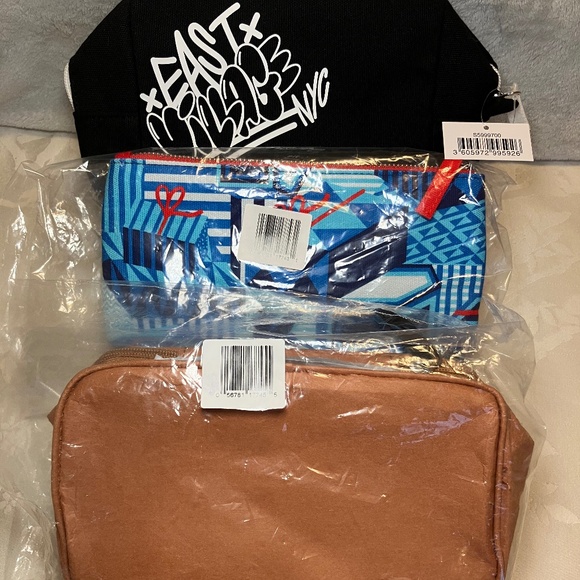 NWT Kiehl’s Cosmetic Makeup Bag Bundle Of Three - Picture 10 of 10